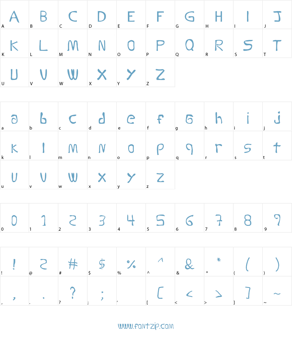 Decas mini Font Character